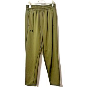 NWT Under Armour Mens Elastic Waist Fleece Pant Medium Olive Green Activewear